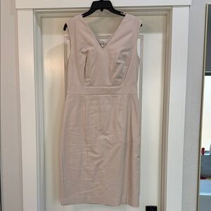 Elegant Cream Sleeveless Dress